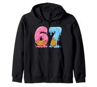 Six Seven Ice Cream Drip Fun 67th Birthday Meme 67 Number Zip Hoodie