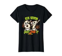 Six Seven Just Dab It Halloween Skeletons Value Graphic T-Shirt, Women, Black, S