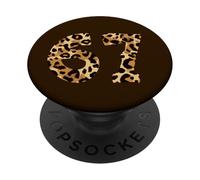 Six Seven Meme 6-7 Number, Gen Alpha Z 67 Leopard Print PopSockets Adhesive PopGrip