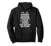 Six Seven Meme 6-7 Reindeer Men Women Kids Funny Christmas Pullover Hoodie