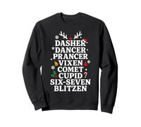 Six Seven Meme 6-7 Reindeer Men Women Kids Funny Christmas Sweatshirt