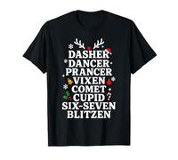 Six Seven Meme 6-7 Reindeer Men Women Kids Funny Christmas T-Shirt