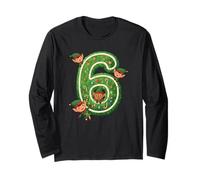 Six Seven Meme Gen Alpha Slang 67 Santa's Elf Christmas Tree Long Sleeve T-Shirt