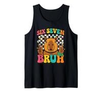 Six Seven Meme Gen Alpha Slang Capybara Bruh Funny Boys Kids Tank Top