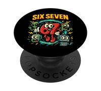 Six Seven Multiverse Mascot - Funny Italian Brainrot 67 Meme PopSockets Adhesive PopGrip
