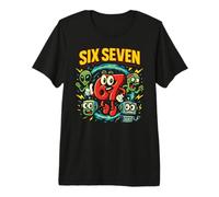 Six Seven Multiverse Mascot - Funny Italian Brainrot 67 Meme Premium T-Shirt