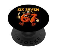 Six Seven Pirate Mascot - Funny Italian Brainrot 67 Meme PopSockets Adhesive PopGrip