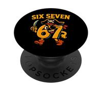 Six Seven Pirate Mascot - Funny Italian Brainrot 67 Meme PopSockets Adhesive PopGrip