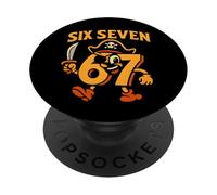Six Seven Pirate Mascot - Funny Italian Brainrot 67 Meme PopSockets Adhesive PopGrip