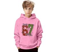 Six Seven Pullover Sweatshirt-Girls Kids Pullover Hoodie Sweatshirt For Winter Festive 2 Pack Cute Unisex Hoodie For Seasons (6-7 Years)