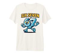 Six Seven Robot Mascot - Funny Italian Brainrot 67 Meme Premium T-Shirt
