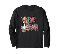Six Seven Silly Goose Meme Whatever Answer All Questions Fun Long Sleeve T-Shirt
