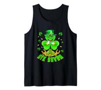 Six Seven St. Patrick's Day Shamrocks Costume Kids Boys Tank Top
