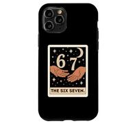Six Seven Tarot Card Crescent Moon Tee, Funny 6 7 Occult Case for iPhone 11 Pro