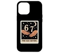 Six Seven Tarot Card Crescent Moon Tee, Funny 6 7 Occult Case for iPhone 12 Pro Max