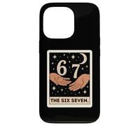 Six Seven Tarot Card Crescent Moon Tee, Funny 6 7 Occult Case for iPhone 13 Pro