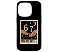 Six Seven Tarot Card Crescent Moon Tee, Funny 6 7 Occult Case for iPhone 14 Pro