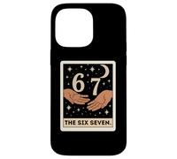 Six Seven Tarot Card Crescent Moon Tee, Funny 6 7 Occult Case for iPhone 14 Pro Max