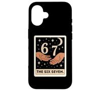 Six Seven Tarot Card Crescent Moon Tee, Funny 6 7 Occult Case for iPhone 16