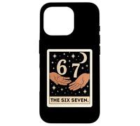 Six Seven Tarot Card Crescent Moon Tee, Funny 6 7 Occult Case for iPhone 16 Pro
