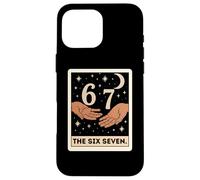 Six Seven Tarot Card Crescent Moon Tee, Funny 6 7 Occult Case for iPhone 16 Pro Max