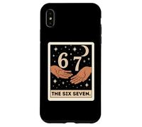 Six Seven Tarot Card Crescent Moon Tee, Funny 6 7 Occult Case for iPhone XS Max
