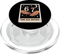 Six Seven Tarot Card Crescent Moon Tee, Funny 6 7 Occult PopSockets PopGrip for MagSafe
