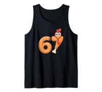 Six Seven Thanksgiving Turkey Number 67 Fun Tank Top