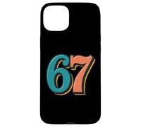Six Seven Trendy Meme or Birthday Retro Art Case for iPhone 15 Plus