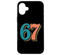 Six Seven Trendy Meme or Birthday Retro Art Case for iPhone 16 Plus