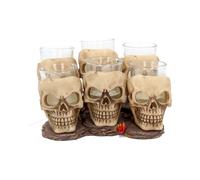 Nemesis Now Six Shooter Skulls (Set of Six) Shot Glasses 14cm Ivory