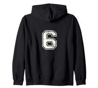 Six Sixth Sextet Number Zip Hoodie