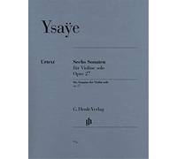 Six Sonatas for Violin solo op. 27 - violin - (HN 776)