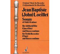 Six Sonatas: No. 6 D minor. op. 3. treble recorder (flute, oboe, violin) and basso continuo; cello/viola da gamba ad libitum.