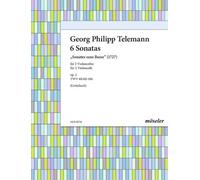 Six sonatas op. 2 TWV 40:101-106 Performing score 2 cellos (intermediate - advan