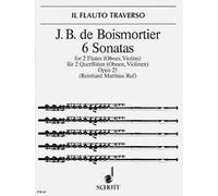 Six Sonatas op. 25 Performing score 2 flutes (oboes, violins) (intermediate) Boi