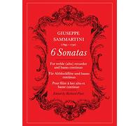 Six Sonatas (Treble Recorder and Continuo) (Faber Edition)