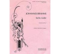 Six Songs cello and piano (intermediate) Brahms Benjamin - Simrock Saddle-wire s