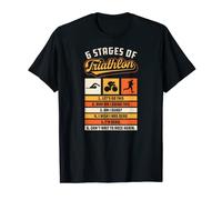 Six Stages Of Triathlon Lets Do This Funny Running Race T-Shirt