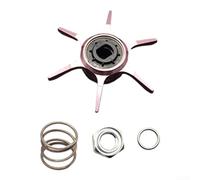 Six Stars Fishing Reel Unloading Wrench Spring for Daiwa Hex Pd106 Baitcast Reels - Large Pr100 Repair Gadget with Drag Screw Metal Set Gasket (4-Piece 60mm 9g)(Pink)
