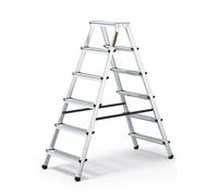 SIX-STEP ALUMINUM DOUBLE-SIDED 2x6 HOUSEHOLD LADDER 125 KG