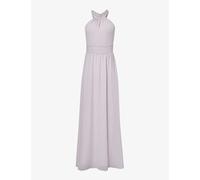 Six Stories Womens Lilac Halterneck Open-back Chiffon Maxi Dress 16