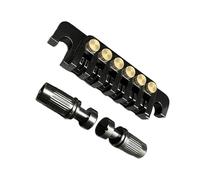Six string bridge tailpiece vintage for LP Les Paul electric guitar with studs and pads black Generic Acoustic Guitar Bridge