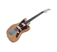 Six String Offset Electric Guitar Right Handed Model With Gig Bag Wood Color Standard Electric Guitar