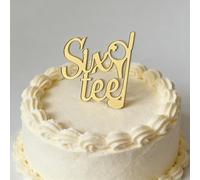 Six tee Birthday Cake Topper - 60th Birthday Supplies Decor IdeasCheer to 60th Birthday Party Cake Decoration,anniversary cake toppers, Photo Booth Props