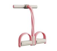 Six-Tube Band Trainer with Handles and Foot Strap Natural Rubber Manual Training Multi-Functional Abdominal Waist Arm Leg Fitness