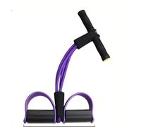 Six-Tube High-Elastic Resistance Band, Yoga Pedal Puller, Sit-Up Assist Abdominal Stretcher for Waist, Arms, and Legs, Home Fitness Trainer