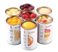 Six Types of Canned Fruits Mixed Packaging, Low Sugar Fruit Snacks, 425g/Can【 Yellow Peach Pineapple Orange Pear Plum Assorted 】Healthy Nutritious Snacks, Family Snacks (Mix six types of fruits,6 can)