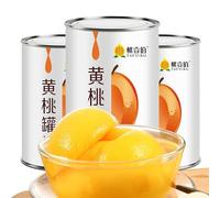 Six Types of Canned Fruits Mixed Packaging, Low Sugar Fruit Snacks, 425g/Can【 Yellow Peach Pineapple Orange Pear Plum Assorted 】Healthy Nutritious Snacks, Family Snacks (Yellow Peach,6 can)