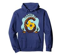 Six Years of Lone Star Fun Texas Birthday Gift Pullover Hoodie, Adult Unisex, Navy, XXL